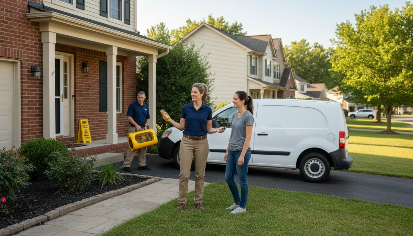 Residential water damage restoration in Napoleon, MI